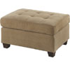 Waffle Suede Cocktail Ottoman - Khaki F7121(PX)