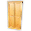 Solid Wood Honey 2 Door Closet Wardrobe JCBT1121(WFFS)