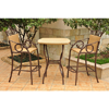 Valencia Resin Wicker/ Steel 3-piece Bar-height Bistro Chair