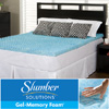 Slumber Solutions Gel Memory Foam Mattress Topper 14189758(O