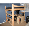 Solid Wood Adult Loft Bed 1000 Lbs Wt. Capacity
