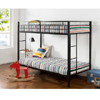 Quick Lock Twin over Twin Classic Metal Bunk Bed 
