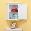 White Shutter Door Corner Wall Cabinet OSWSL785(OFS)