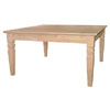 Unfinished Java Square Coffee Table OT-60SC (IC)