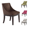 Velvet Solid Wood Legs Wingback Chair MNA(OFS)