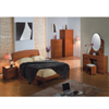 Dark Cherry Finish Bedroom Set P173BK(PK)