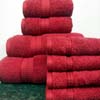 8PC. Set Red Egyptian Cotton Towels ed8pc (RPT)
