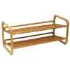 Ocean Star 2 Tier Bamboo Shoe Rack SR1224(ODFS)