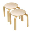 Solid Wood (Set Of Two) Sitting Stools ST5004(AZFS)