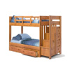 Solid Wood Staircase With Bunk Bed STH-154R(WC)
