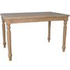 Farmhouse Table With Turned Legs T-3048T (IC)