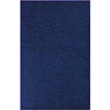 Hand-crafted Viburnum Solid Blue Geometric Wool Rug Viburnum