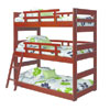 Solid Wood Triple Bunk Bed _2633(WCFS)