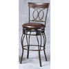 O and X Back Bar Stool 02565MTL(LNFS)