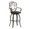 Crested Back Bar Stool 30 In. 02787MTL(LNFS)