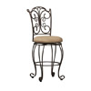 Gathered Back Counter Stool 24 In. 02790MTL(LNFS)