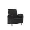 Art Deco Black Club Chair 36078BLK-01-AS-U (LN)