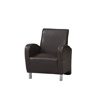 Art Deco Brown Club Chair 36078BRN-01-AS-U (LN)