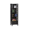 Anna Collection Tall Narrow 5 Shelf Bookcase 86102C124-AB-KD