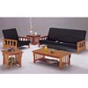 Oak Finish Mission Futon Set 6227