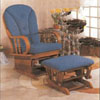 Oak Finish  Glider/Ottoman 2264  (A)