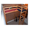 Any Size Adult L-Shaped Loft Bed Solid Wood 1000 Lbs.Wt Cap