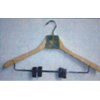 2 PK Wooden Hanger With Metal Clips