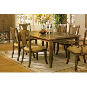 Wood Finish Dining Set 10039_ (CO)