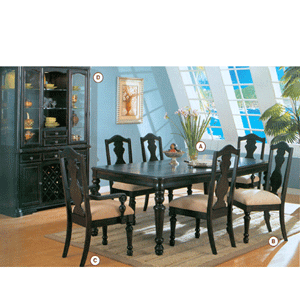 Brown Cherry Mocha Dining Set 100861