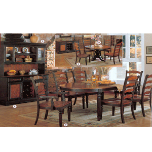 Oval / RoundTwo Tone Dining Set 100940_ (CO)