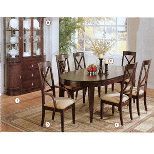 Cappuccino X  Dinette Set 101041_ (CO)