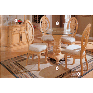 Round Glass  Unique Cravings Dinette Set 101050_ (CO)