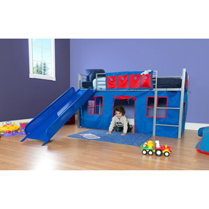 Boys Twin Loft Bed with Slide 22252216(WFS)