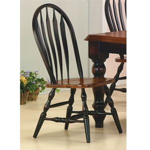 Antique Black/Cherry Windsor Chair 1201-06 (WD)
