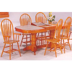 5-Pc Oak Finish Dining Set 1215-88/08 (WD)