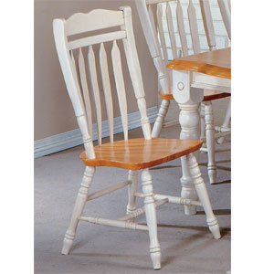 Antique White/Light Oak Chair 1217-042 (WD)