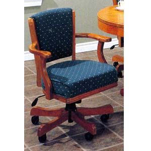 Oak Chairs on Casters 1260-90 (WD)