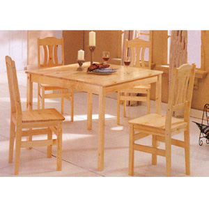 5-Pc Pinewood Dinette Set 150021 (CO)