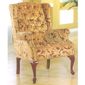 Burgundy Chenile Wing Chair 2012-22 (WD)
