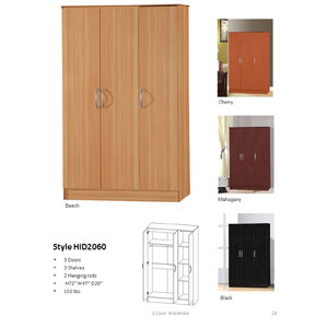 Three Door Armoire HID2060(HOFS)