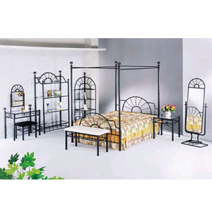 Sunburst Style Canopy Bed 2084  (A)