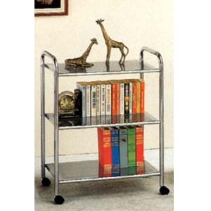 3 Tier Bookcase in Chrome 2099 (CO)