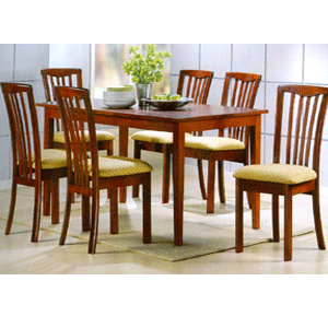 Solid Top Wooden Dinette Set F2149/1228 (PX)