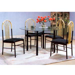 Dinette 5 Piece Set 2166BK(A)