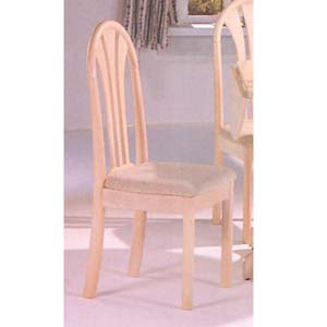 White Washed Finish Fan Back Chair 2190CW (A)