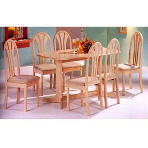 7-Piece White Washed Finish Dinette Set 1905 (P)