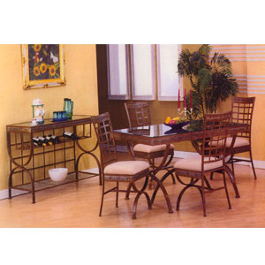 Glass Top Dining Room Set  2230S/CB3660/2230C(PJ)