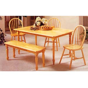 5-Piece Natural Finish Dinette Set 2247N (A)