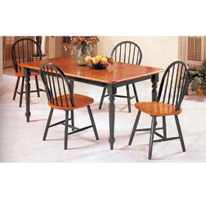 5-Piece Oak/Green Dinette Set 4260/4229 (CO)