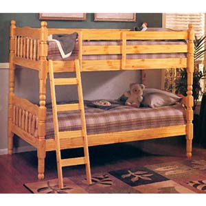 Natural Wood Bunk Bed  2299 (A)